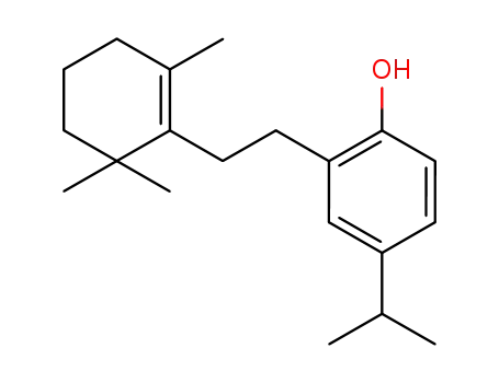 Phenol, 4-(1-methylethyl)-2-[2-(2,6,6-trimethyl-1-cyclohexen-1-yl)ethyl]-