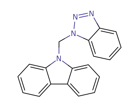 Molecular Structure of 124337-34-4 (9-(1H-BENZOTRIAZOL-1-YLMETHYL)-9H-CARBAZOLE)