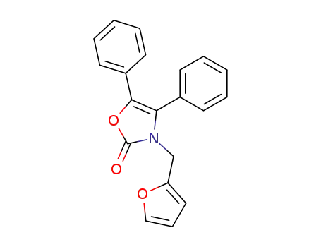 2(3H)-Oxazolone, 3-(2-furanylmethyl)-4,5-diphenyl-