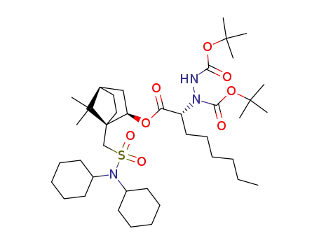 <(1S,2R)-10-(N,N-dicyclohexylaminosulfonyl)born-2-yl> <(2R)-2-(N,N'-di-tert-butoxycarbonyl)>hydrazinooctanoate