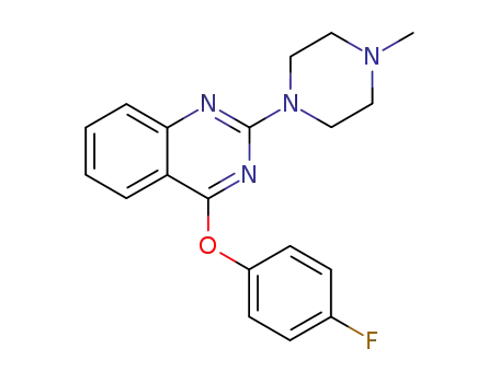 Molecular Structure of 129112-38-5 (4-(4-fluorophenoxy)-2-(4-methylpiperazin-1-yl)quinazoline)