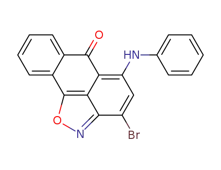 3-bromo-5-phenylamino-6H-anthra[1,9-cd]isoxazol-6-one