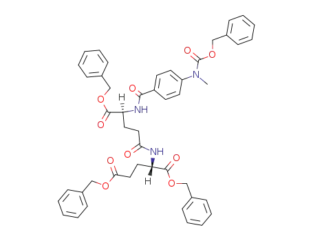N-<N-<4-<<(benzyloxy)carbonyl>methylamino>benzoyl>-L-γ-glutamyl>-L-glutamic acid tribenzyl ester