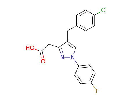 4-(4-Chlorbenzyl)-1-(4-fluorphenyl)-pyrazol-3-essigsaeure