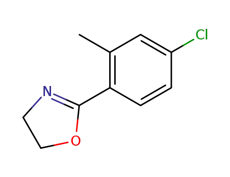 Molecular Structure of 82891-91-6 (2-(2-methyl-4-chlorophenyl)-2-oxazoline)