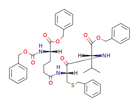 d-Valine, N-[N-[1,6-dioxo-6-(phenylmethoxy)-5-[[(phenylmethoxy)carbony l]amino]hexyl]-S-(phenylmethyl)-l-cysteinyl]-, phenylmethyl ester, (S) -