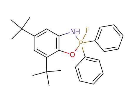 Molecular Structure of 60485-04-3 (5,7-di-tert-butyl-2-fluoro-2,2-diphenyl-2,3-dihydro-1,3,2lambda~5~-benzoxazaphosphole)