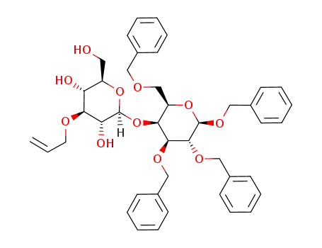benzyl 4-O-(3-O-allyl-β-D-glucopyranosyl)-2,3,6-tri-O-benzyl-β-D-galactopyranoside