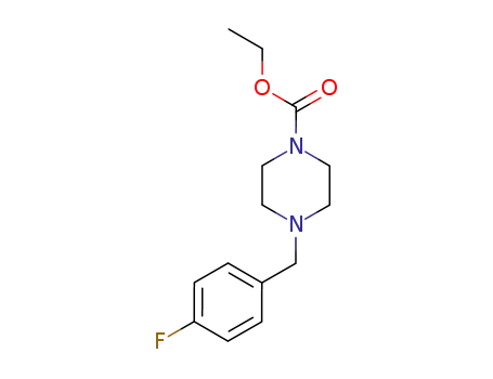 1-Piperazinecarboxylic acid, 4-[(4-fluorophenyl)methyl]-, ethyl ester