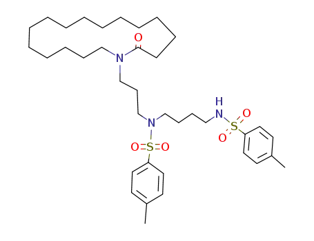 N-<4-Tosyl-8-(tosylamino)-4-azaoctyl>-16-hexadecanlactam