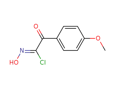 Molecular Structure of 78335-64-5 (Benzeneethanimidoyl chloride, N-hydroxy-4-methoxy-alpha-oxo-, (E)- (9CI))