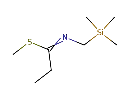 N-Trimethylsilanylmethyl-thiopropionimidic acid methyl ester