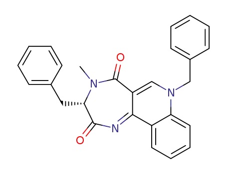 (3S) 3,7-Dibenzyl-3,4-dihydro-4-methyl-2H-1,4-diazepino<6,5-c>chinolin-2,5(1H)-dion