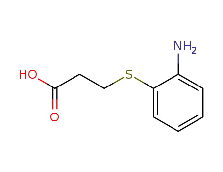 Molecular Structure of 63928-26-7 (3-(2-aminophenylthio)propanoic acid)
