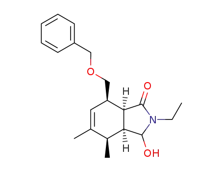 2-ethyl-3-hydroxy-5α,6-dimethyl-8α-<(benzyloxy)methyl>-2,3,4β,5β,8β,9β-hexahydro-1H-isoindol-1-one