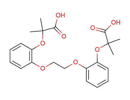 Molecular Structure of 97546-27-5 (2-(2-{2-[2-(1-Carboxy-1-methyl-ethoxy)-phenoxy]-ethoxy}-phenoxy)-2-methyl-propionic acid)
