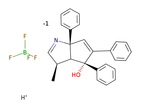 6-Hydroxy-4-methyl-1,6,7-triphenyl-2-azoniabicyclo<3.3.0>octa-2,7-diene tetrafluoroborate