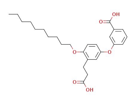 5-(3-Carboxyphenoxy)-2-(decyloxy)benzenepropanoic acid
