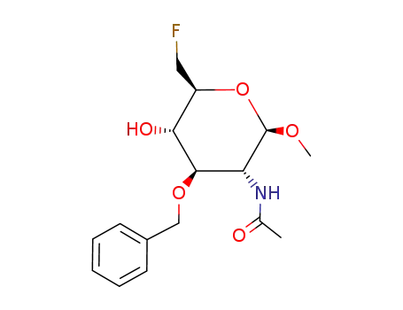 methyl 2-acetamido-3-O-benzyl-2,6-dideoxy-6-fluoro-β-D-glucopyranoside