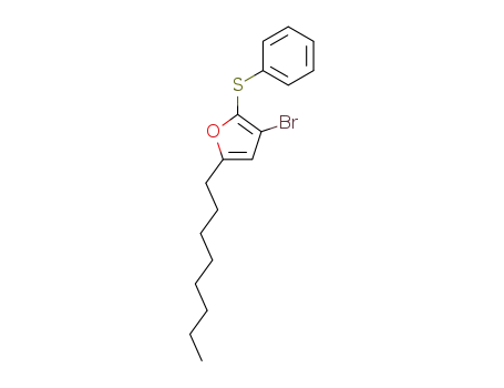 2-(Phenylthio)-3-bromo-5-octylfuran