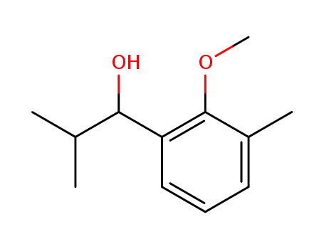 Molecular Structure of 128291-80-5 (1-(2-methoxy-3-methylphenyl)-2-methyl-1-propanol)