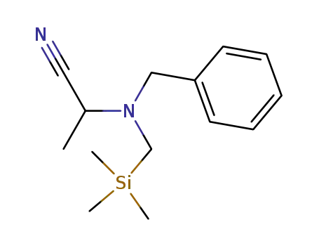 N-benzyl-N-(α-cyanoethyl)-N-<(trimethylsilyl)methyl>amine