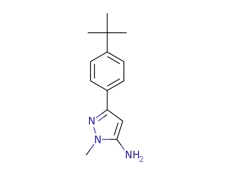 Molecular Structure of 175137-47-0 (5-AMINO-3-(4-TERT-BUTYLPHENYL)-1-METHYLPYRAZOLE)