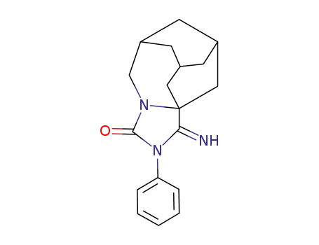 5H-6,10:8,11a-Dimethano-3H-imidazo[1,5-a]azonin-3-one,
octahydro-1-imino-2-phenyl-