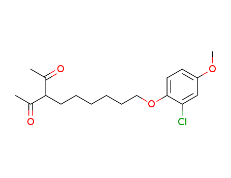 2,4-Pentanedione, 3-[6-(2-chloro-4-methoxyphenoxy)hexyl]-