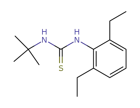 Molecular Structure of 66608-90-0 (Thiourea, N-(2,6-diethylphenyl)-N'-(1,1-dimethylethyl)-)