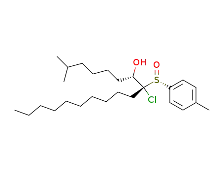 (7S,8R)-8-Chloro-2-methyl-8-((R)-toluene-4-sulfinyl)-octadecan-7-ol