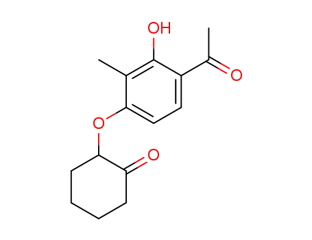 2-(4-Acetyl-3-hydroxy-2-methylphenoxy)cyclohexan-1-one