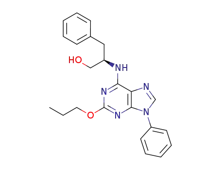 Benzenepropanol, b-[(9-phenyl-2-propoxy-9H-purin-6-yl)amino]-, (R)-