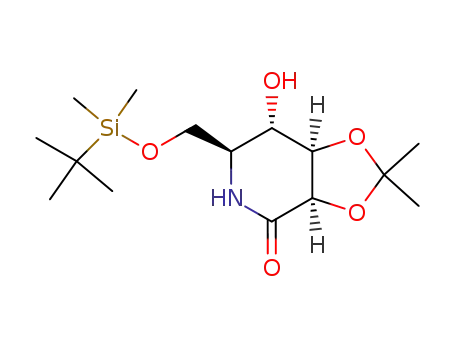 6-O-tert-butyldimethylsilyl-2,3-O-isopropylidene-L-mannono-δ-lactam