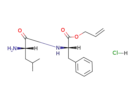 Molecular Structure of 88224-21-9 (L-Phenylalanine, N-L-leucyl-, 2-propenyl ester, monohydrochloride)