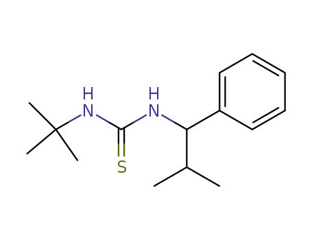 Molecular Structure of 90495-73-1 (Thiourea, N-(1,1-dimethylethyl)-N'-(2-methyl-1-phenylpropyl)-)