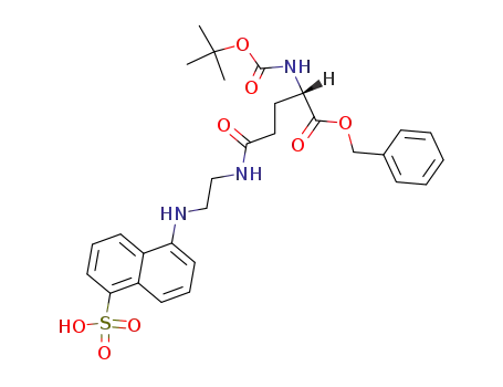 Molecular Structure of 143774-97-4 (Boc-Glu(EDANS)-OBzl)