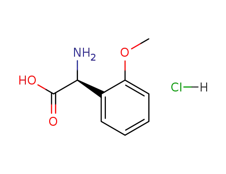 Molecular Structure of 103889-81-2 ((S)-(o-Methoxyphenyl)glycine hydrochloride)