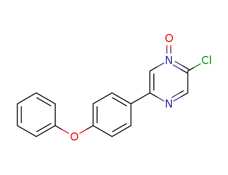 2-chloro-5-(4-phenoxyphenyl)pyrazine 1-oxide