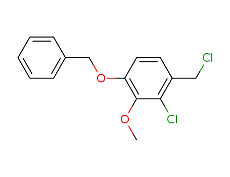 2-Chloro-1-(chloromethyl)-3-methoxy-4-(phenylmethoxy)benzene