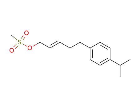2-Penten-1-ol, 5-[4-(1-methylethyl)phenyl]-, methanesulfonate, (E)-