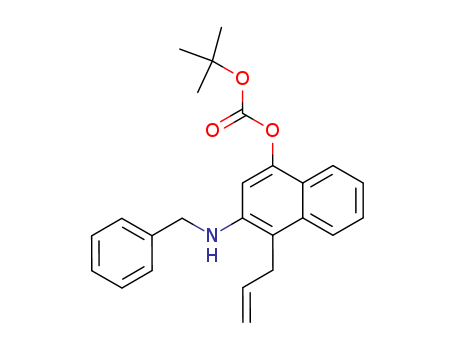 Carbonic acid, 1,1-dimethylethyl 3-[(phenylmethyl)amino]-4-(2-propenyl)-1-naphthalenyl ester