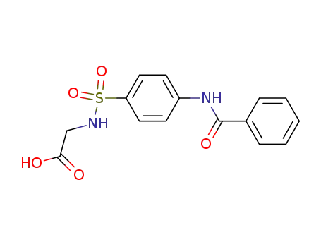 Molecular Structure of 109065-69-2 (N-(((4-benzoylamino)phenyl)sulfonyl)glycine)