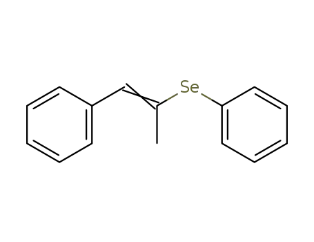 Benzene, [[(1E)-1-methyl-2-phenylethenyl]seleno]-