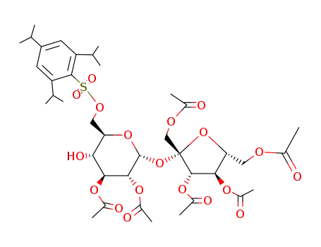 6-O-Tripsyl-2,3,1',3',4',6'-hexa-O-acetylsucrose