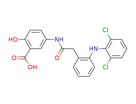 Benzoic acid,5-[[2-[2-[(2,6-dichlorophenyl)amino]phenyl]acetyl]amino]-2-hydroxy-