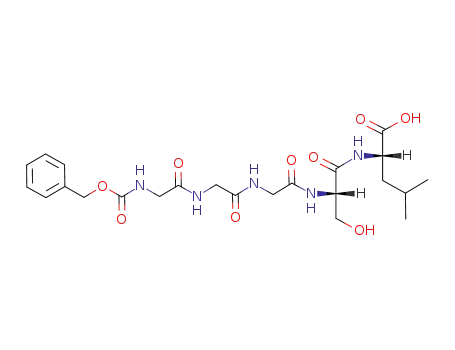 Molecular Structure of 97347-13-2 (L-Leucine,
N-[N-[N-[N-[N-[(phenylmethoxy)carbonyl]glycyl]glycyl]glycyl]-L-seryl]-)