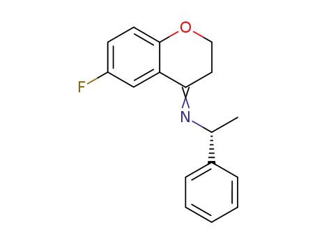 (R)-2,3-dihydro-6-fluoro-4-<(1-phenylethyl)imino>-4H-1-benzopyran