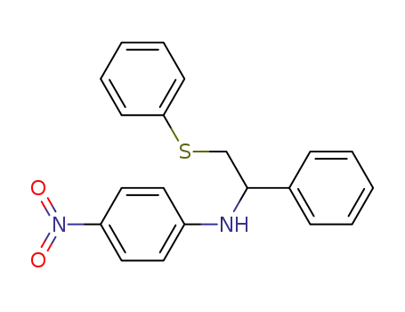 Benzenemethanamine, N-(4-nitrophenyl)-a-[(phenylthio)methyl]-