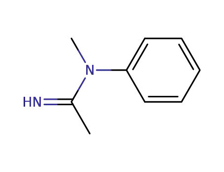 Molecular Structure of 58896-20-1 (Ethanimidamide, N-methyl-N-phenyl-)